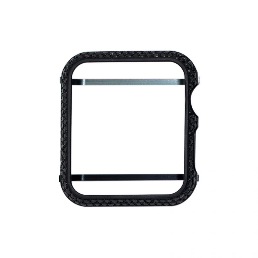 Bling black diamond crystal rhinestone case for apple watch